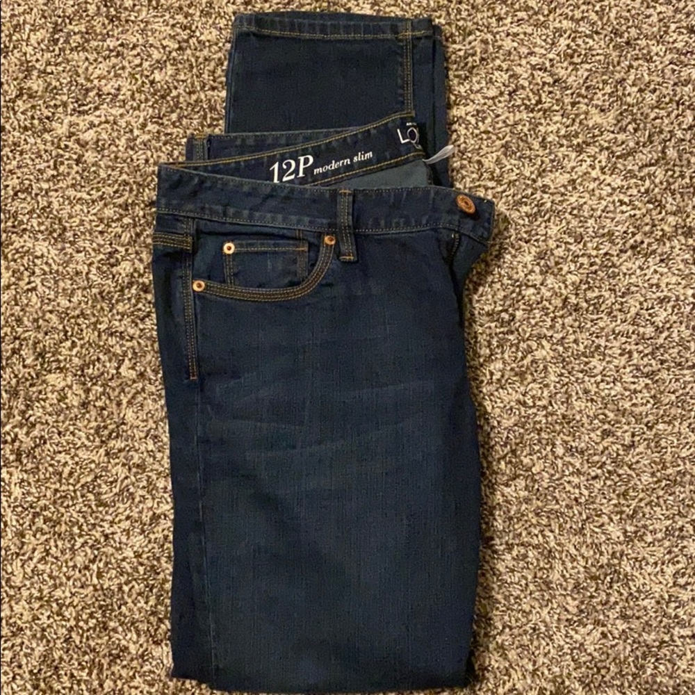 Ann Taylor LOFT 12P Modern Slim Jeans